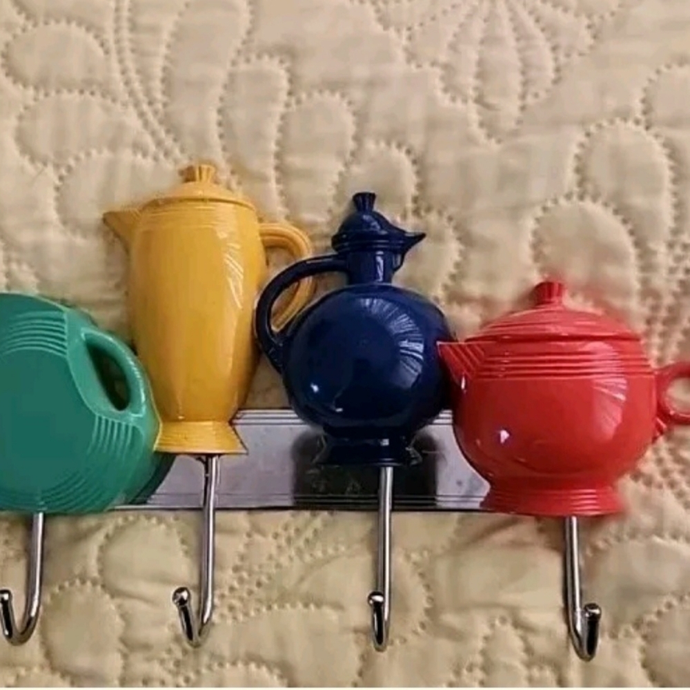 Fiesta Decorative Hook Key, Utensil, or Pot Holder Rack